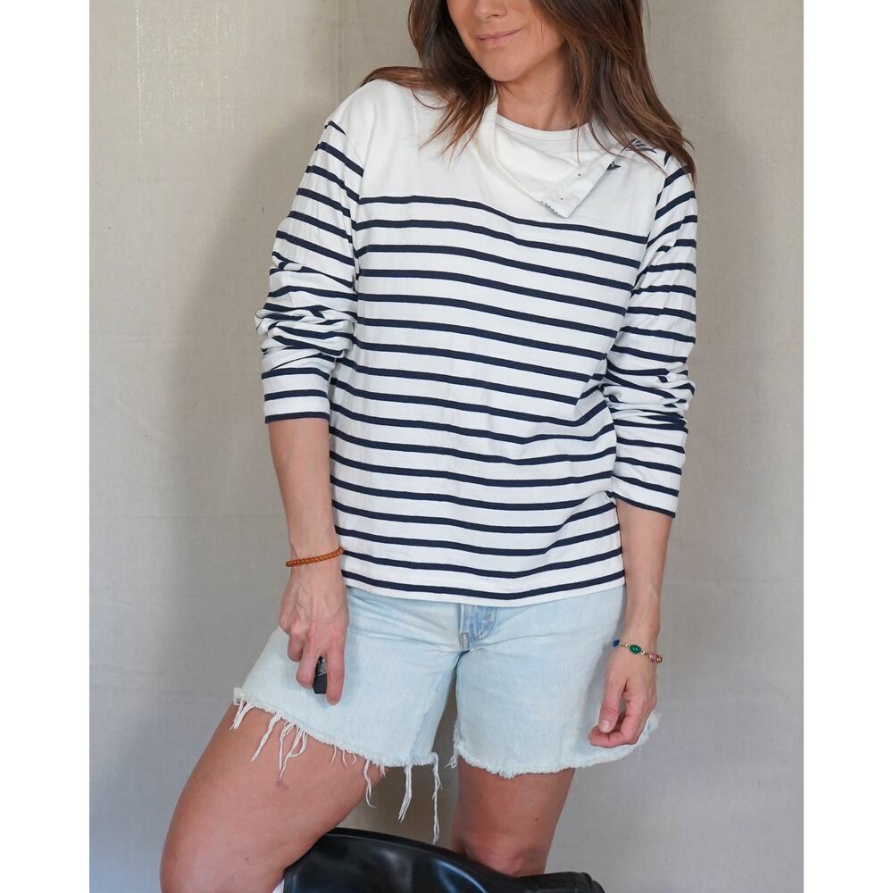 J.Crew Striped Cotton Top